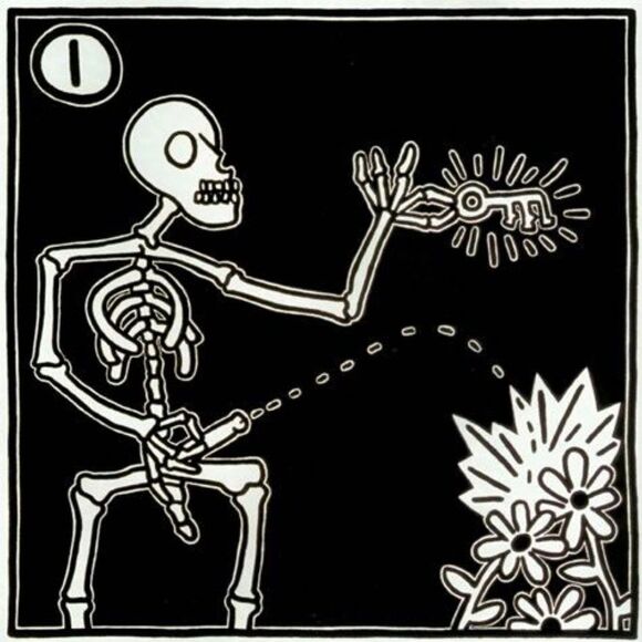 Keith Haring Pop Art Skeleton Print - Picture 2 of 2